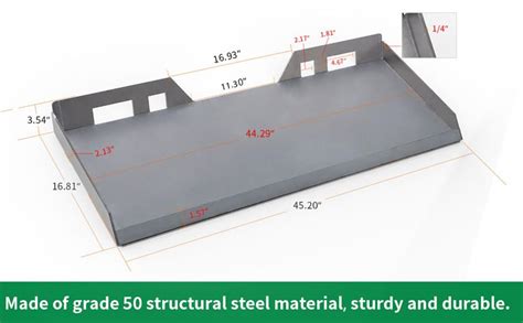 skid steer plate angles|skid steer quick attach rest angle.